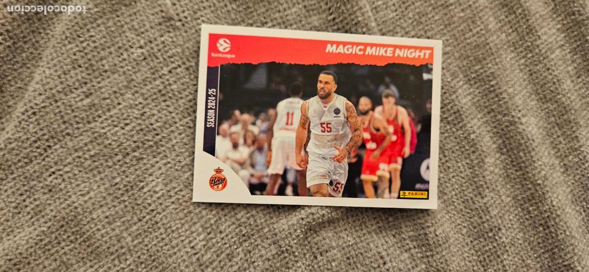 Cromos de F&uacute;tbol: 425 magic night mike james euroliga euroleague 2025 2026 25 26 trading card