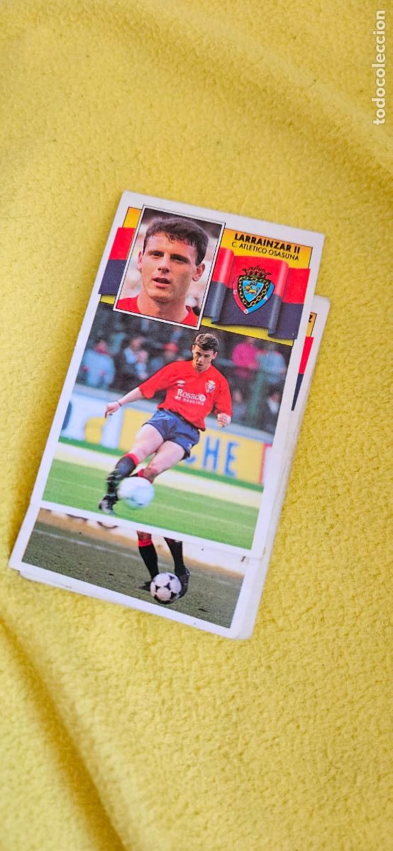 Cromos de Futebol: osasuna larrainzar II este 1990 1991 90 91 despegado trading card