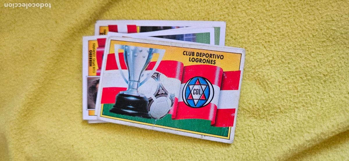 Cromos de F&uacute;tbol: logro&ntilde;es escudo este 1990 1991 90 91 despegado trading card