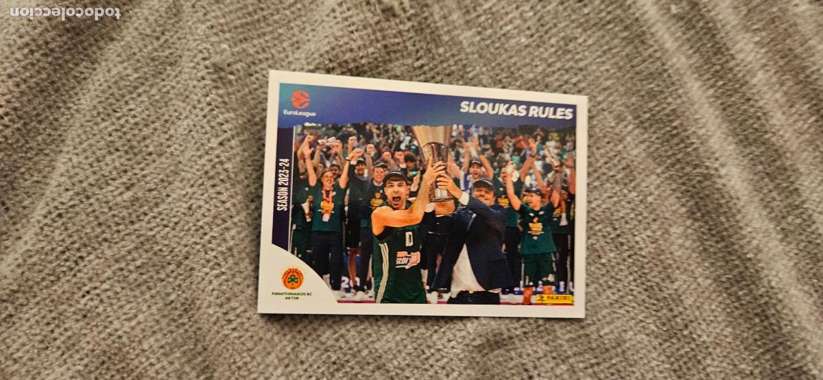 Cromos de F&uacute;tbol: sloukas rules 432 euroliga euroleague 2025 2026 25 26 trading card