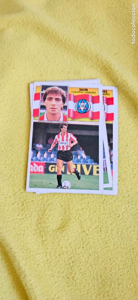 Cromos de F&uacute;tbol: logro&ntilde;es salva este 1990 1991 90 91 despegado trading card