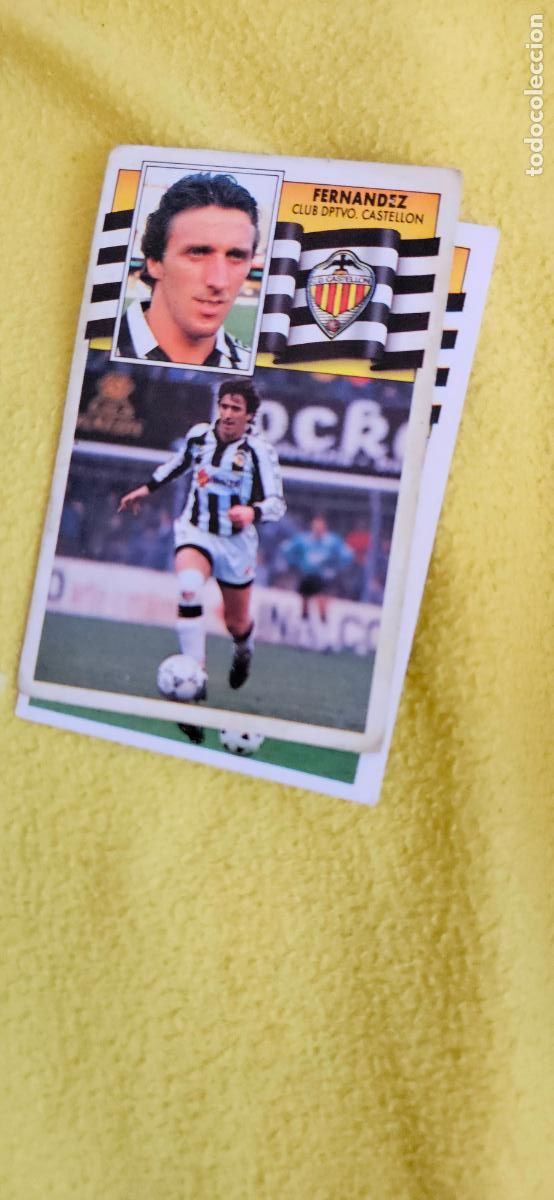 Cromos de F&uacute;tbol: castellon fernandez este 1990 1991 90 91 despegado trading card