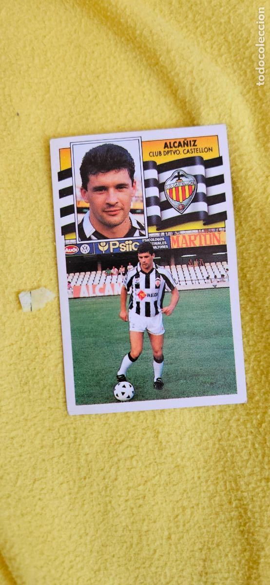 Cromos de F&uacute;tbol: castellon alca&ntilde;iz este 1990 1991 90 91 despegado trading card