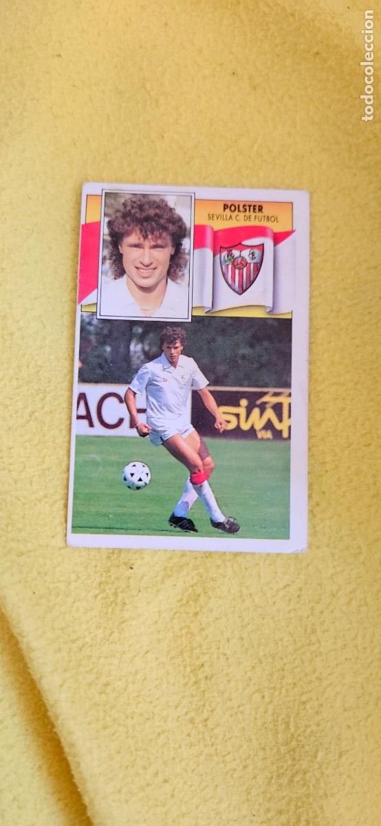 Cromos de F&uacute;tbol: sevilla polster este 1990 1991 90 91 despegado trading card