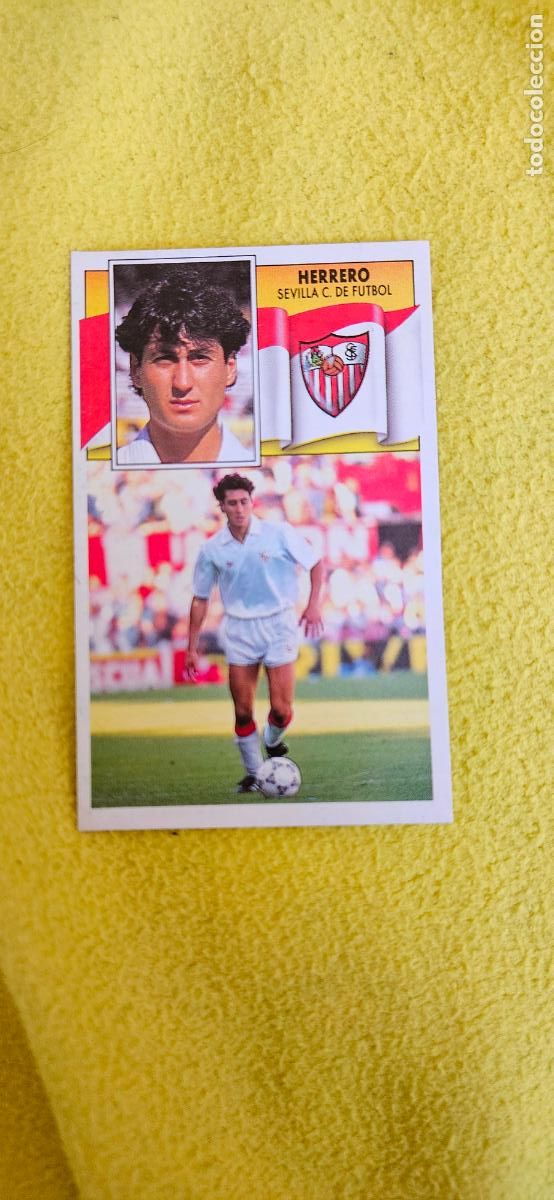 Cromos de F&uacute;tbol: sevilla herrero este 1990 1991 90 91 despegado trading card