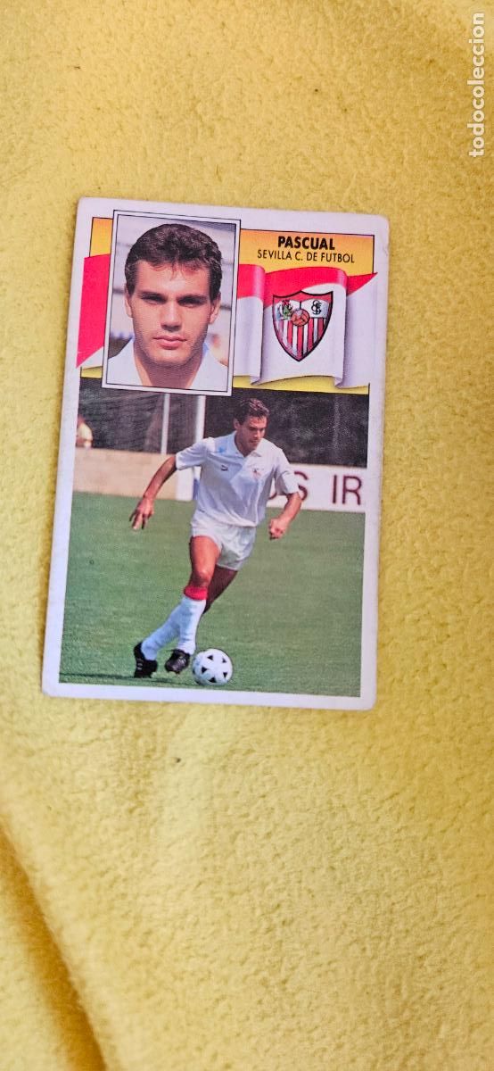 Cromos de F&uacute;tbol: sevilla pascual este 1990 1991 90 91 despegado trading card