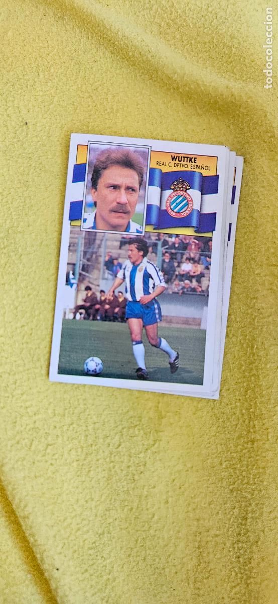 Football Stickers: espa&ntilde;o wuttkel este 1990 1991 90 91 despegado trading card