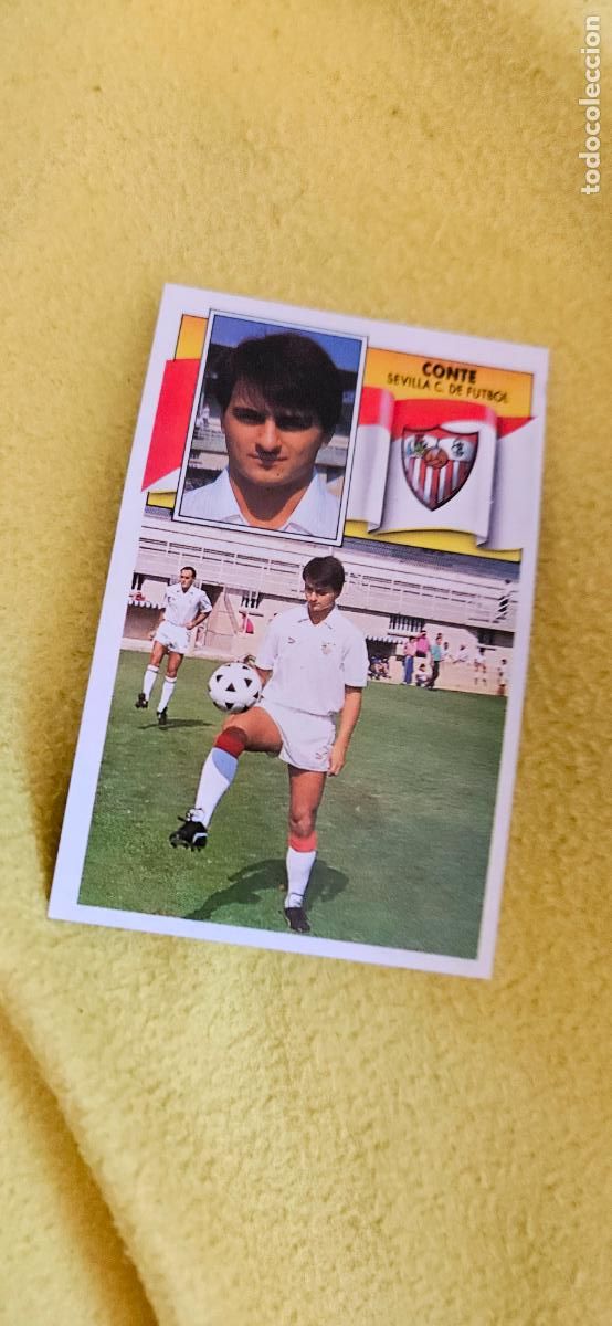 Football Stickers: sevilla conte este 1990 1991 90 91 despegado trading card