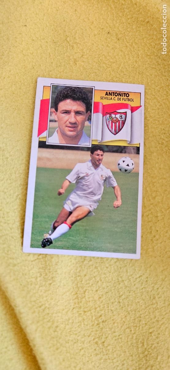 Football Stickers: sevilla anto&ntilde;ito este 1990 1991 90 91 despegado trading card