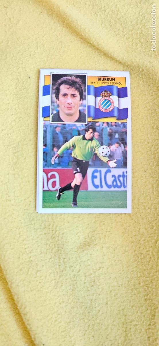 Football Stickers: espa&ntilde;ol biurrun este 1990 1991 90 91 despegado trading card