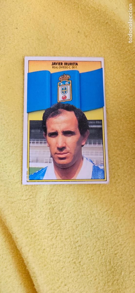 Football Stickers: oviedo irureta este 1990 1991 90 91 despegado trading card
