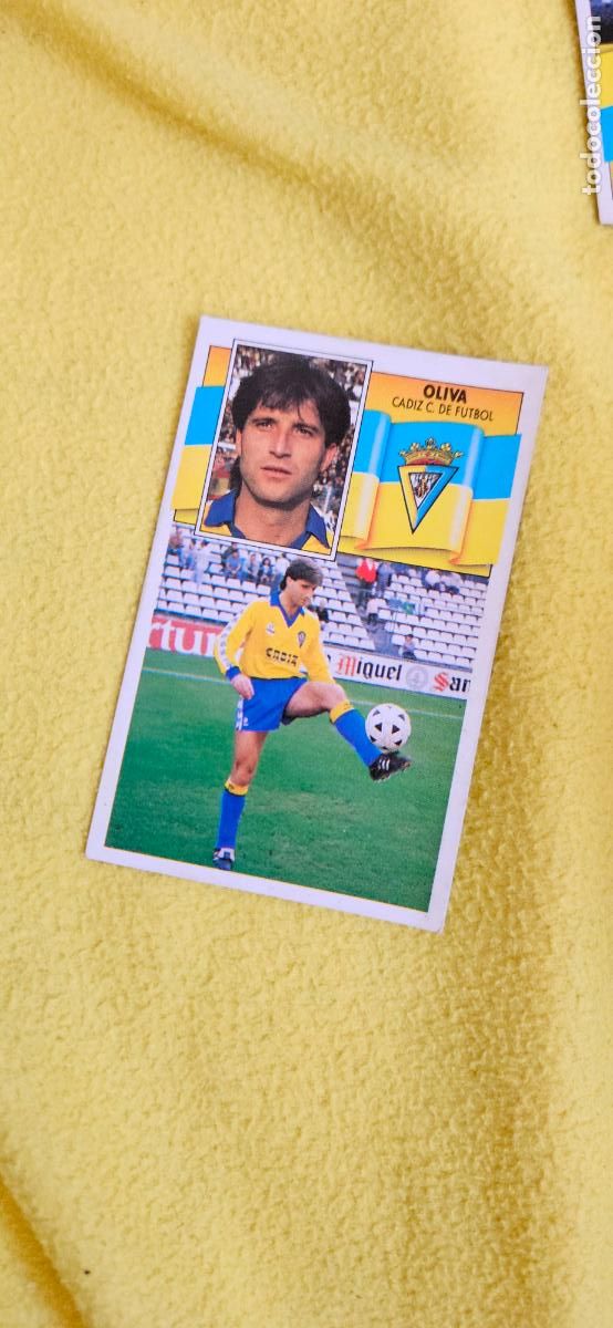 Football Stickers: cadiz oliva este 1990 1991 90 91 despegado trading card