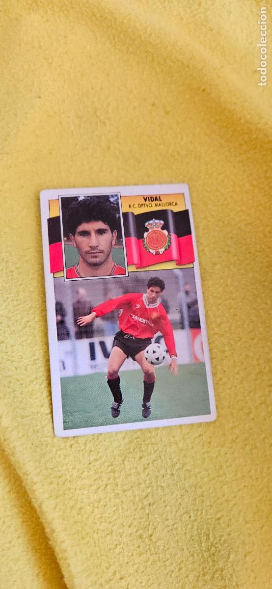 Cromos de F&uacute;tbol: mallorca vidal este 1990 1991 90 91 despegado trading card