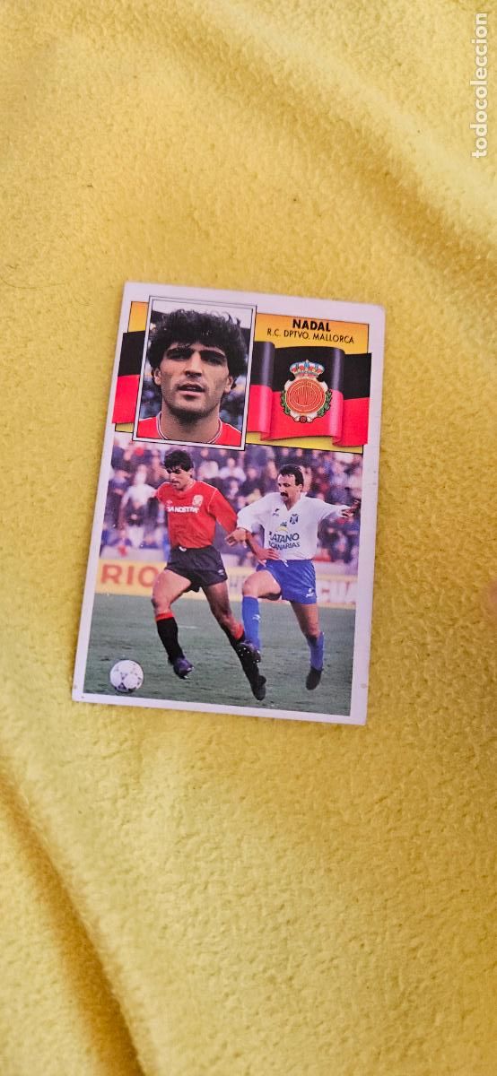 Cromos de F&uacute;tbol: mallorca nadal este 1990 1991 90 91 despegado trading card