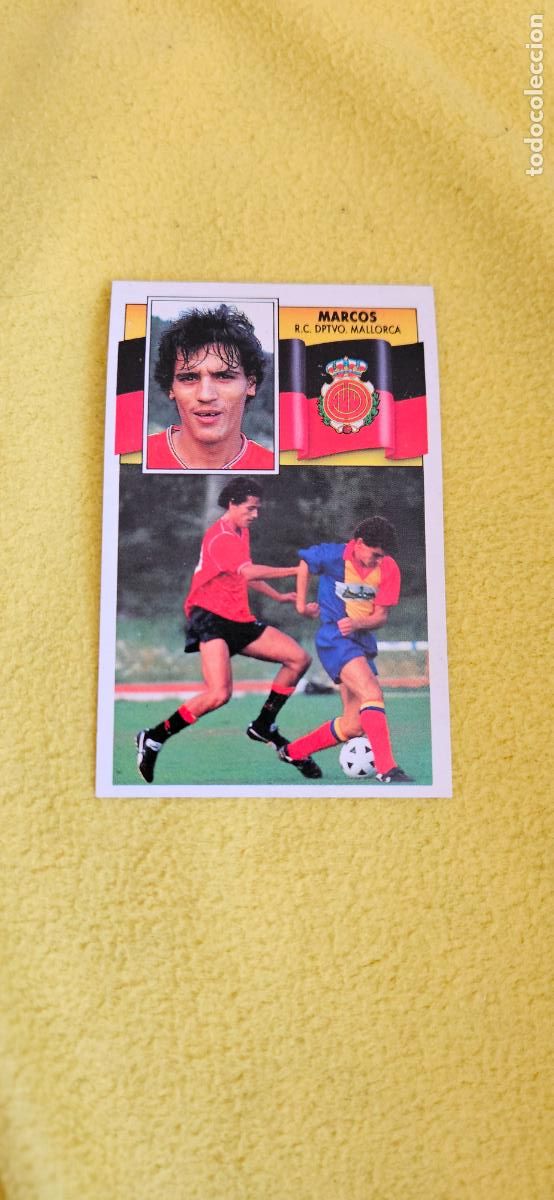 Cromos de F&uacute;tbol: mallorca marcos este 1990 1991 90 91 despegado trading card
