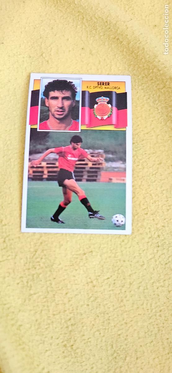 Cromos de F&uacute;tbol: mallorca serer este 1990 1991 90 91 despegado trading card