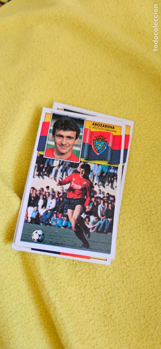 Cromos de F&uacute;tbol: osasuna arozarena este 1990 1991 90 91 despegado trading card