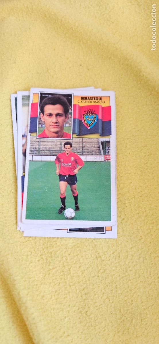 Cromos de F&uacute;tbol: osasuna berasategui este 1990 1991 90 91 despegado trading card