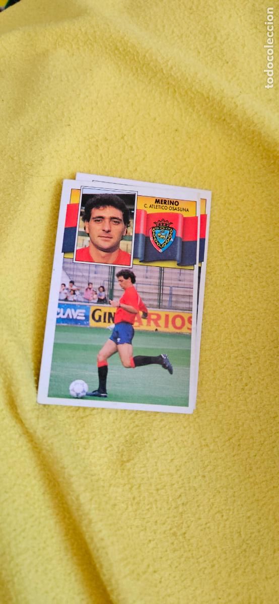 Cromos de F&uacute;tbol: osasuna merino este 1990 1991 90 91 despegado trading card