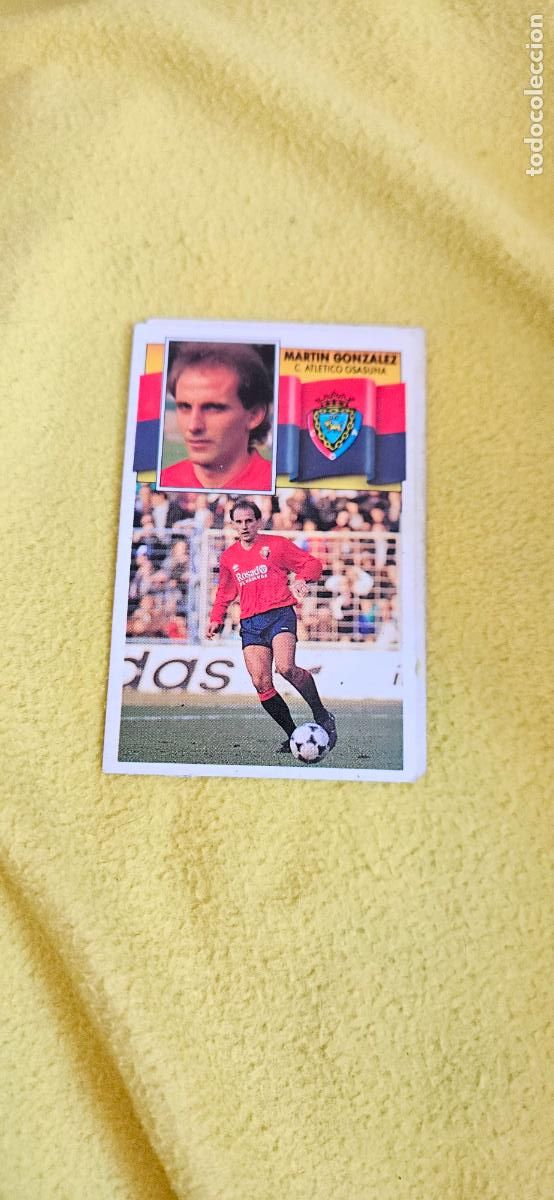 Cromos de F&uacute;tbol: osasuna MARTIN gonzalez este 1990 1991 90 91 despegado trading card