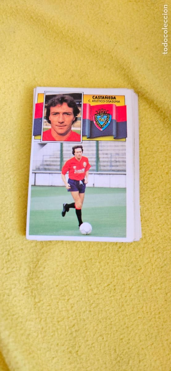Cromos de F&uacute;tbol: osasuna casta&ntilde;eda este 1990 1991 90 91 despegado trading card