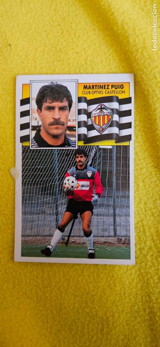 Cromos de F&uacute;tbol: castellon martinez puig este 1990 1991 90 91 despegado trading card