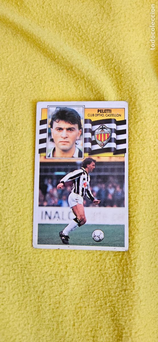 Cromos de F&uacute;tbol: castellon pelleti este 1990 1991 90 91 despegado trading card