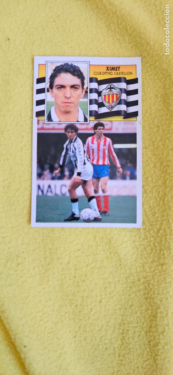 Cromos de F&uacute;tbol: castellon ximet este 1990 1991 90 91 despegado trading card