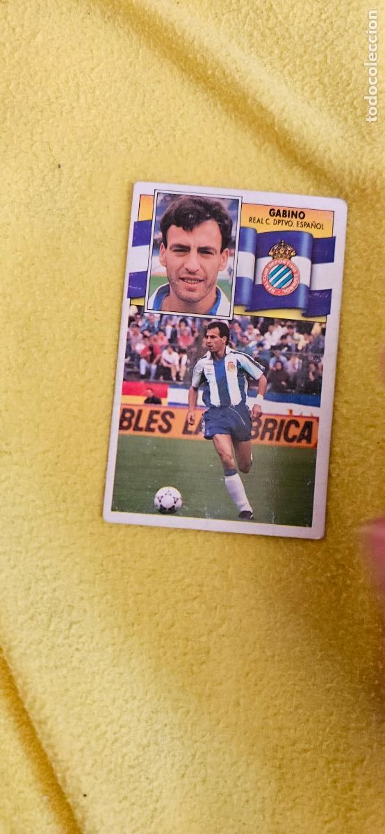 Cromos de F&uacute;tbol: espa&ntilde;ol gabino este 1990 1991 90 91 despegado trading card