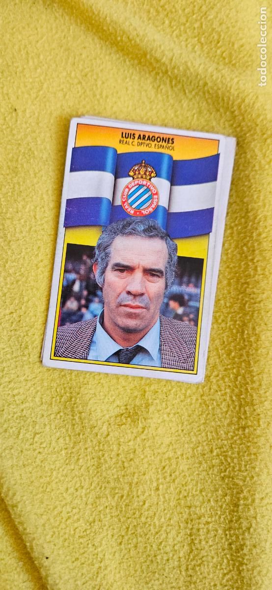 Cromos de F&uacute;tbol: espa&ntilde;ol aragones este 1990 1991 90 91 despegado trading card
