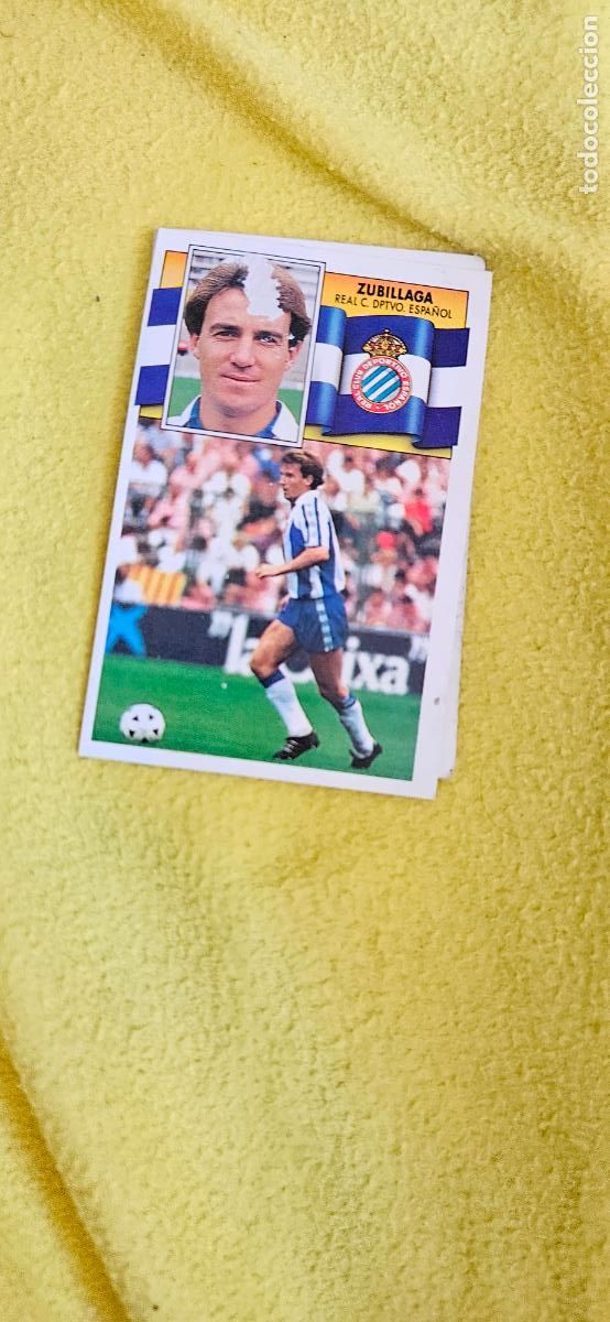 Cromos de F&uacute;tbol: espa&ntilde;ol zubillaga este 1990 1991 90 91 despegado trading card