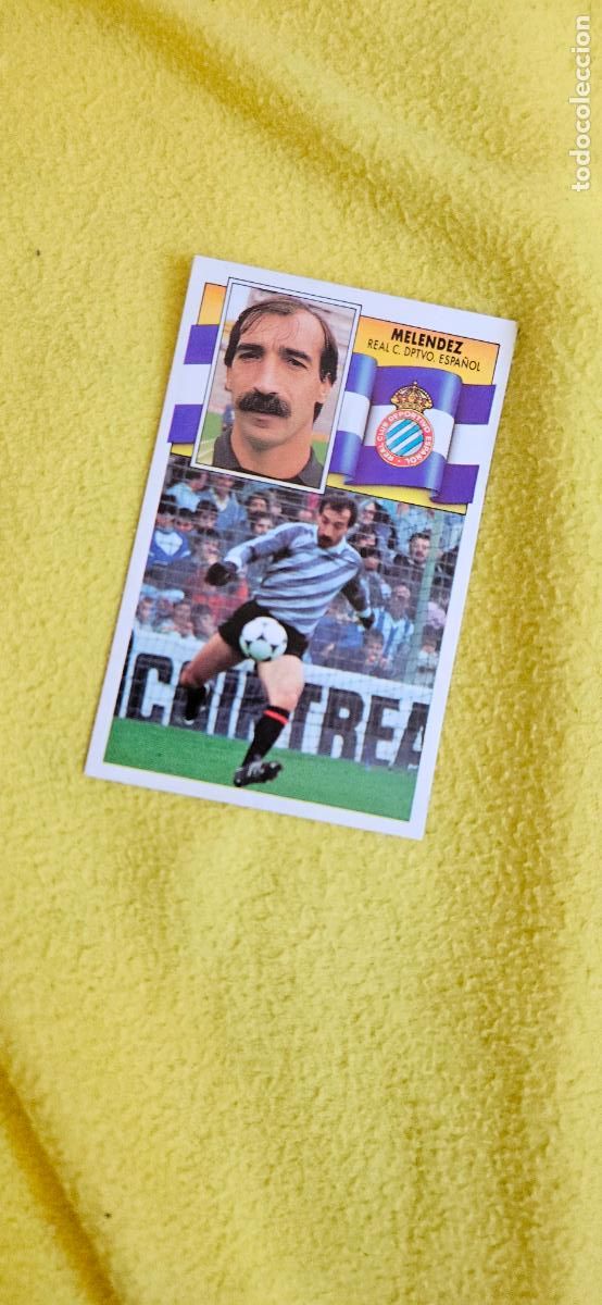 Cromos de F&uacute;tbol: espa&ntilde;ol melendez este 1990 1991 90 91 despegado trading card