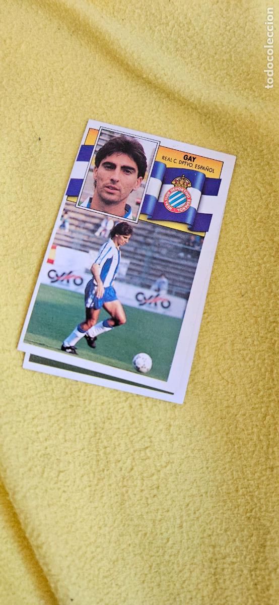 Cromos de F&uacute;tbol: espa&ntilde;ol gay este 1990 1991 90 91 despegado trading card