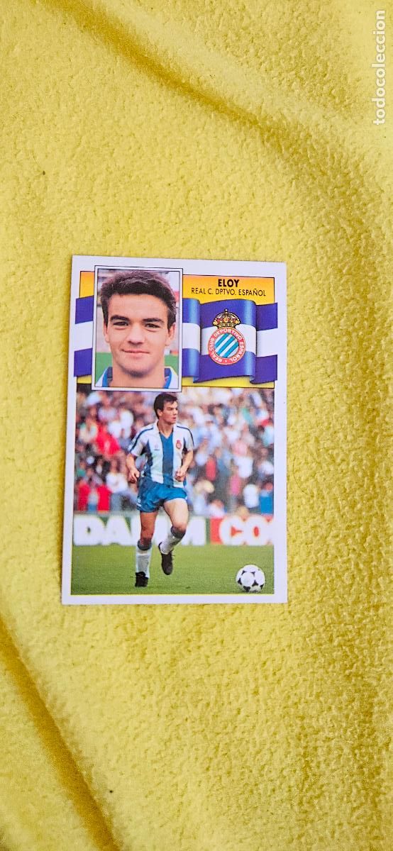 Cromos de F&uacute;tbol: espa&ntilde;ol eloy este 1990 1991 90 91 despegado trading card
