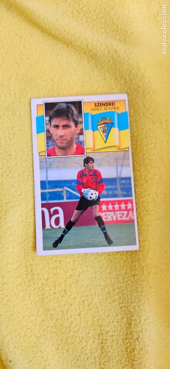 Cromos de F&uacute;tbol: cadiz szendrey este 1990 1991 90 91 despegado trading card