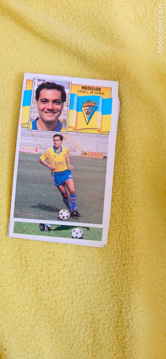 Cromos de F&uacute;tbol: cadiz husillos este 1990 1991 90 91 despegado trading card