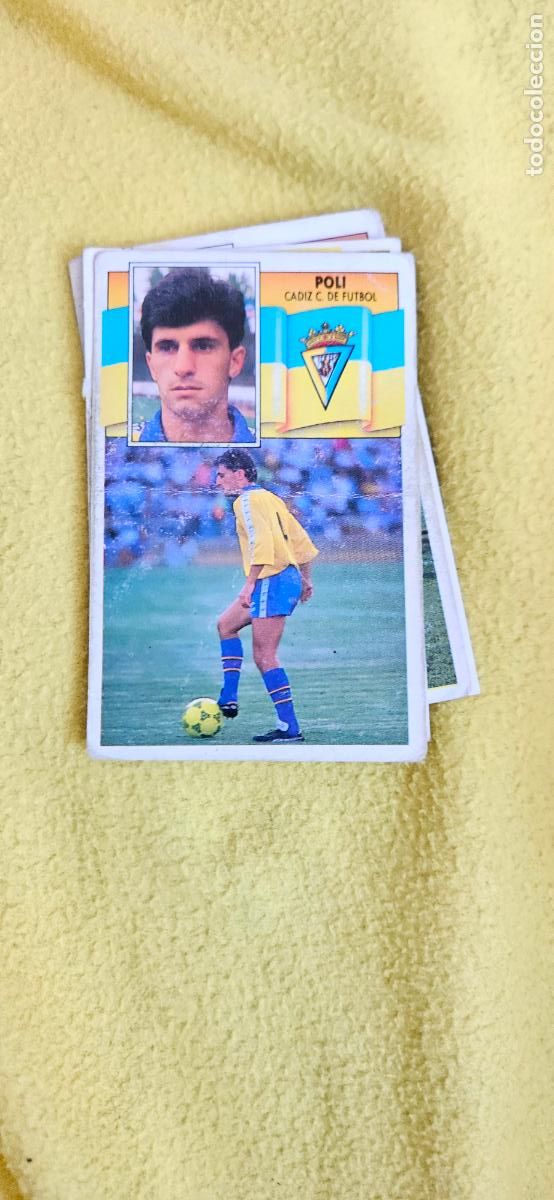Cromos de F&uacute;tbol: cadiz posse este 1990 1991 90 91 despegado trading card