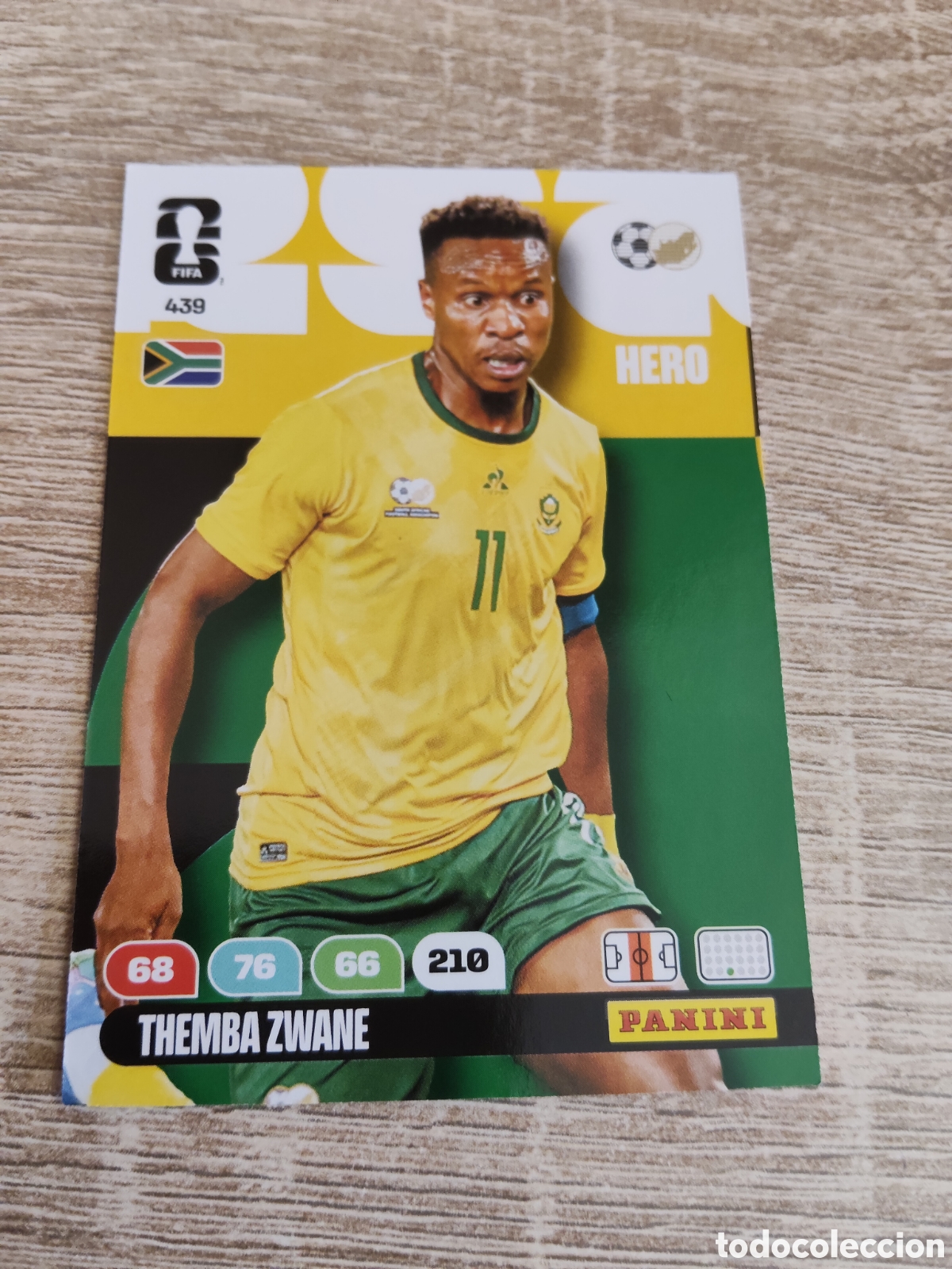 Cromos de F&uacute;tbol: Panini Adrenalyn mundial 2026 439 Themba Zwane Sud&aacute;frica