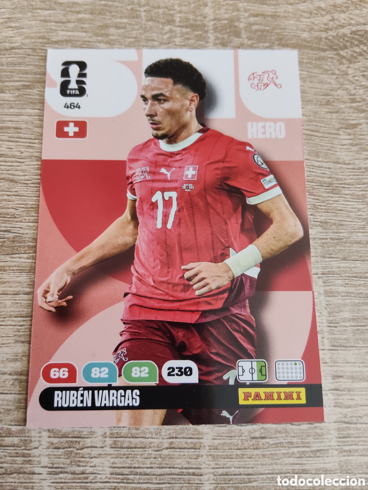 Cromos de F&uacute;tbol: Panini Adrenalyn mundial 2026 464 Rub&eacute;n Vargas Suiza