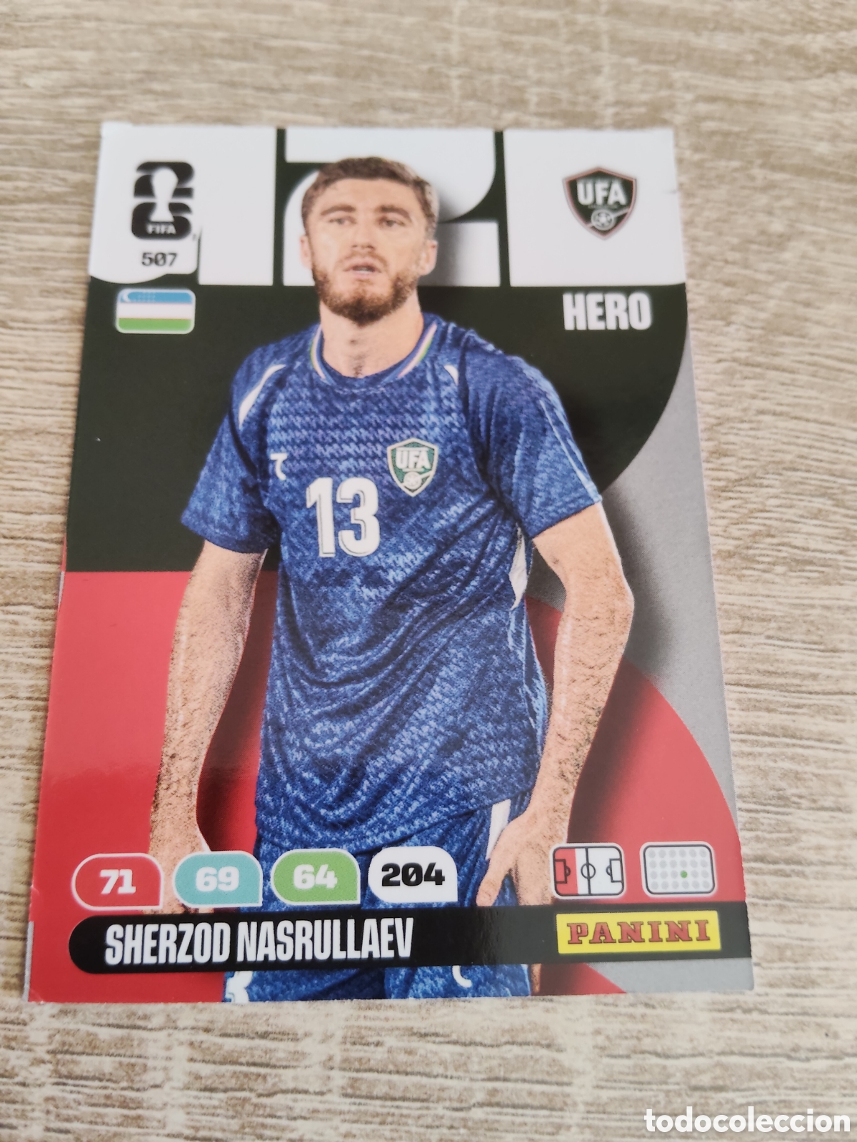 Cromos de F&uacute;tbol: Panini Adrenalyn mundial 2026 507 Sherzod Nasrullaev Uzbekist&aacute;n