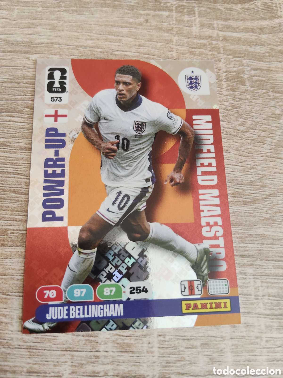Cromos de F&uacute;tbol: Panini Adrenalyn mundial 2026 573 Jude Bellingham Inglaterra
