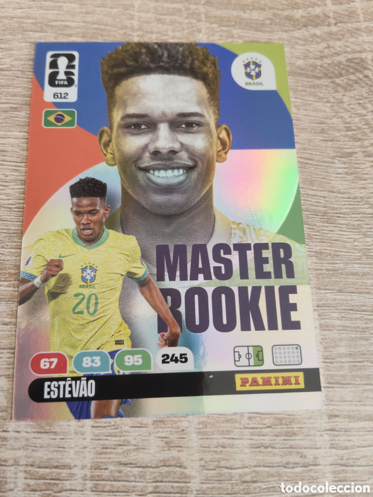Cromos de F&uacute;tbol: Panini Adrenalyn mundial 2026 612 Estevao Brasil