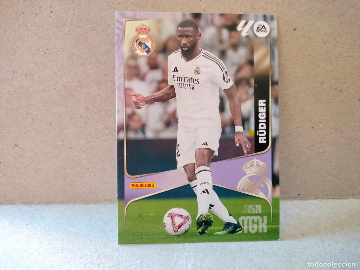Cromos de F&uacute;tbol: CROMO FUTBOL RUDIGER REAL MADRID N223 2025 2026 MEGACRAKS PANINI