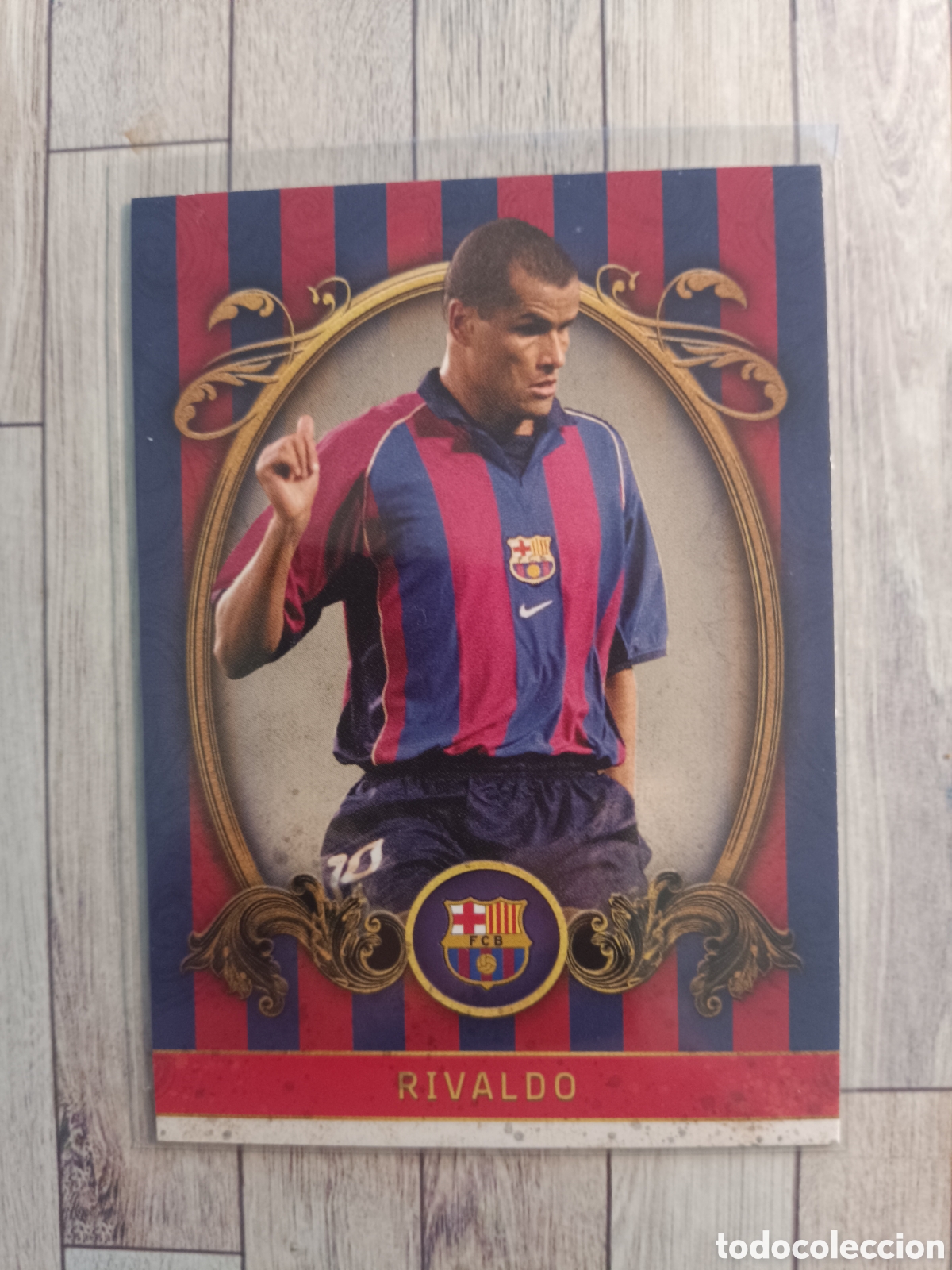 Cromos de F&uacute;tbol: VB-1 RIVALDO VINTAGE VB 1 BARCELONA TEAM SET 2034 2024 TOPPS 23 24