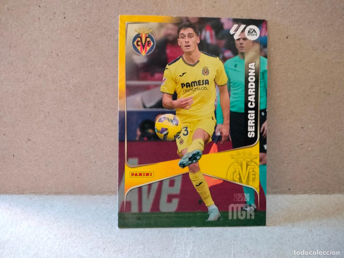 Cromos de F&uacute;tbol: CROMO FUTBOL SERGI CARDONA VILLARREAL N368 2025 2026 MEGACRAKS PANINI