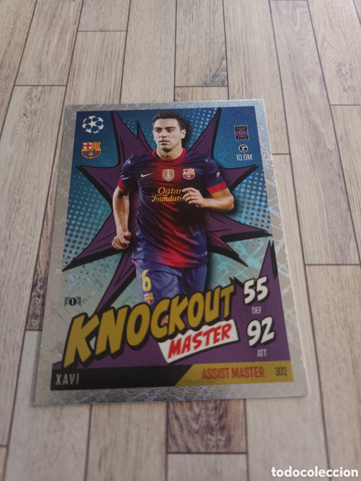 Cromos de F&uacute;tbol: 302 XAVI BARCELONA KNOCKOUT MASTER CHAMPIONS MATCH ATTAX EXTRA 2024 2025 TOPPS 24 25