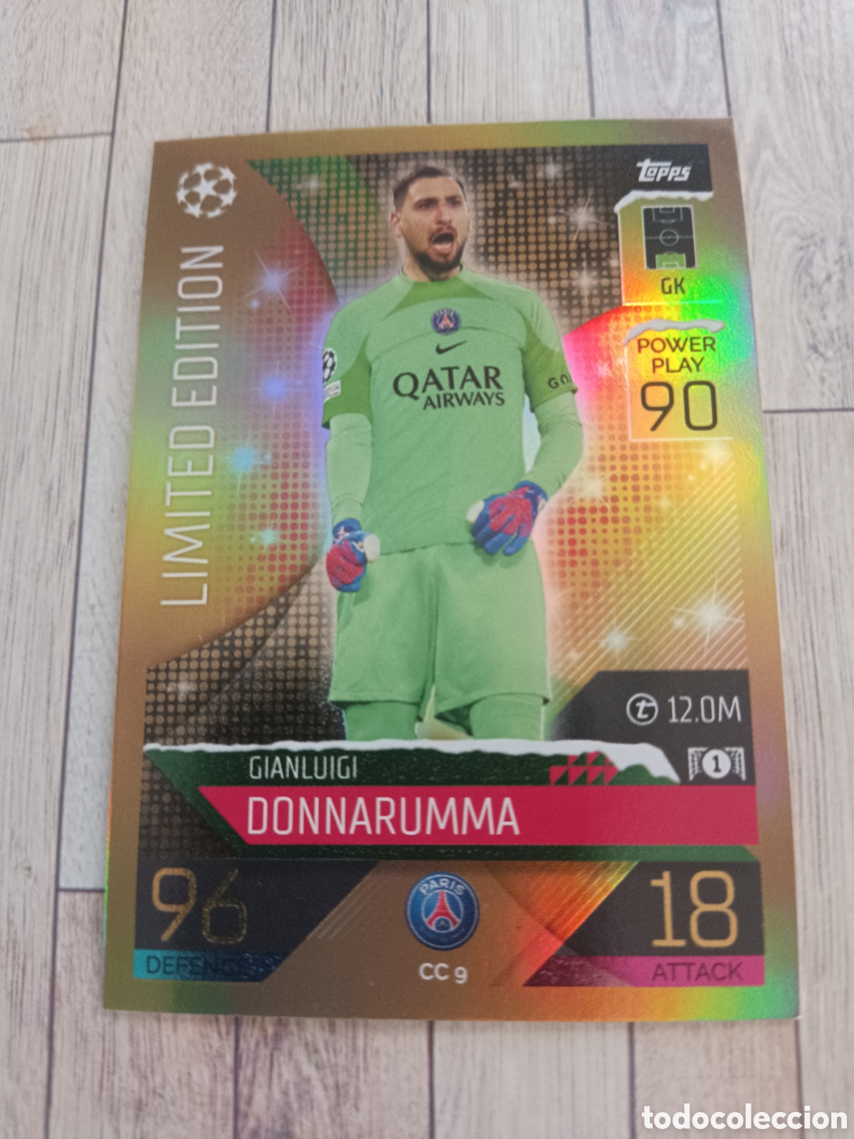 Cromos de F&uacute;tbol: CC 9 DONNARUMMA LIMITED EDITION PSG FESTIVE MATCH ATTAX CHAMPIONS LEAGUE 2022 2023 TOPPS 22 23