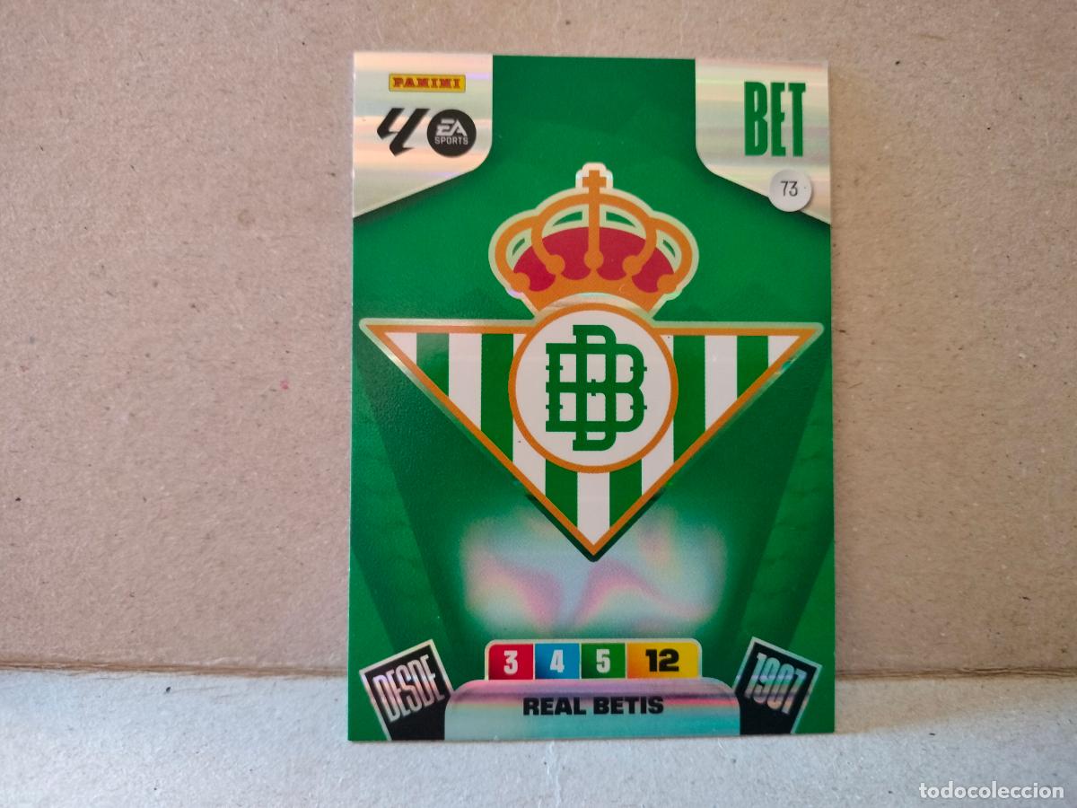 Cromos de F&uacute;tbol: CROMO FUTBOL ESCUDO REAL BETIS N73 2025-26 ADRENALYN XL PANINI