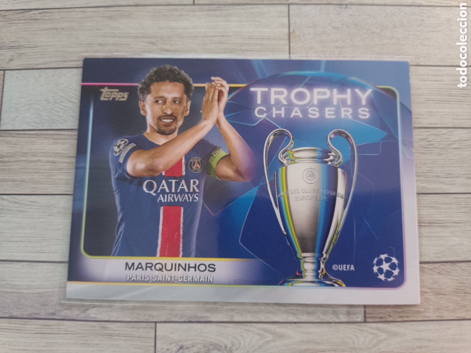 Cromos de F&uacute;tbol: RT-17 MARQUINHOS TROPHY CHASERS PARIS SAINT GERMAIN TOPPS UEFA CLUB COMPETITIONS 2024 2025 24 25