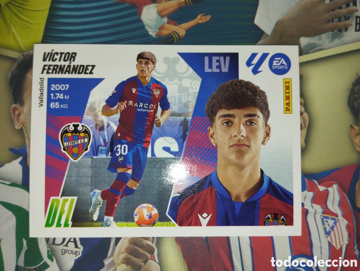 Cromos de F&uacute;tbol: LIGA ESTE 2025 2026 25 26 - PANINI - N&ordm; 19 B V&Iacute;CTOR FERN&Aacute;NDEZ LEVANTE UD